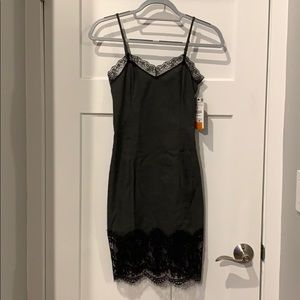 Zara slip dress with lace detail